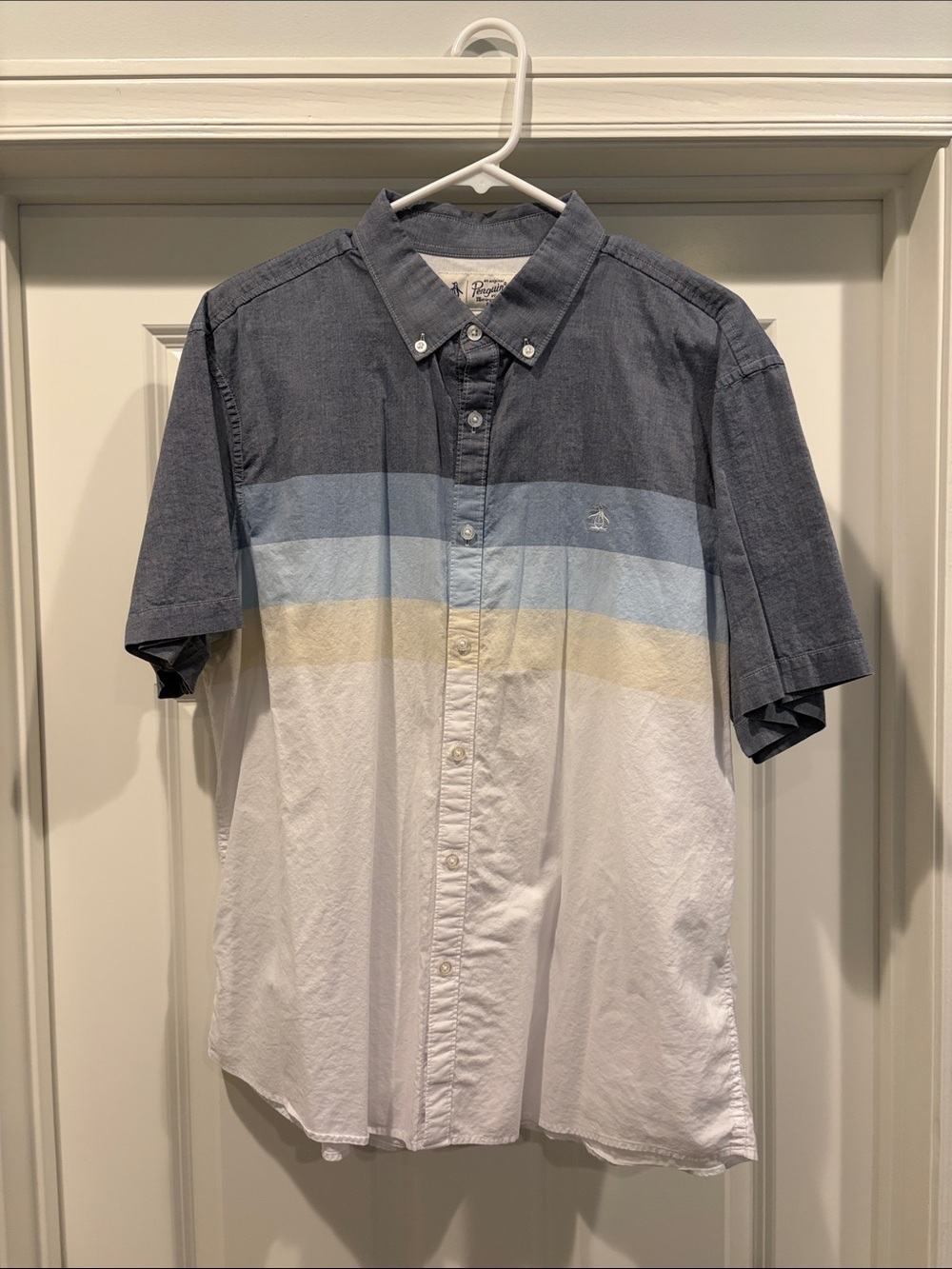 Original Penguin Men’s Short Sleeve Button Down XL